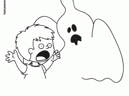 Colorear susto de halloween