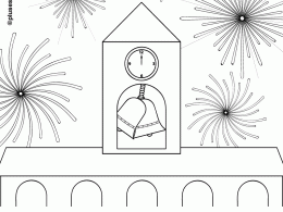 Colorear las campanadas de navidad