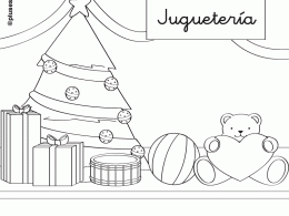 Colorear juguetes de navidad