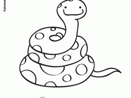 Colorear una serpiente