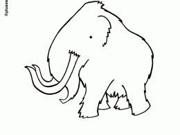 Mamut para colorear