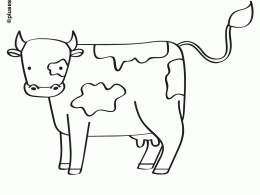 Vaca para colorear