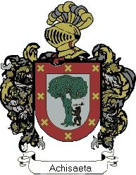 Escudo del apellido Achisaeta