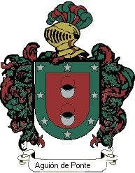 Escudo del apellido Aguión de ponte