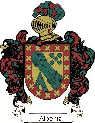 Escudo del apellido Albéniz