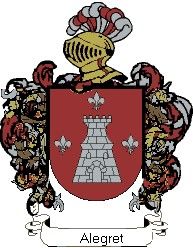 Escudo del apellido Alegret