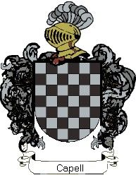 Escudo del apellido Capell o capel