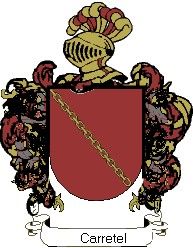 Escudo del apellido Carretel