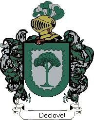 Escudo del apellido Declovet