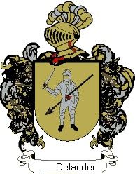 Escudo del apellido Delander