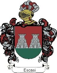 Escudo del apellido Escasi