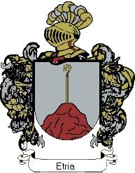 Escudo del apellido Etria