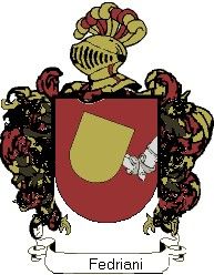 Escudo del apellido Fedriani