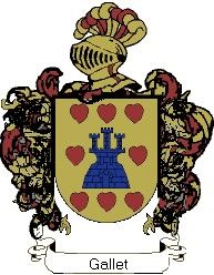 Escudo del apellido Gallet