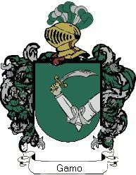 Escudo del apellido Gamo
