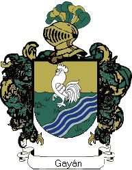 Escudo del apellido Gayán