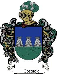 Escudo del apellido Gazofalo