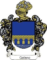 Escudo del apellido Gelano