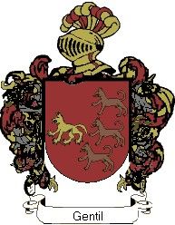 Escudo del apellido Gentil