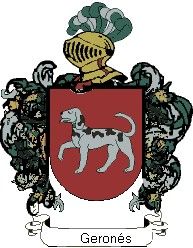 Escudo del apellido Geronés