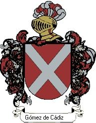 Escudo del apellido Gómez de cádiz