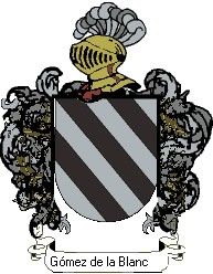 Escudo del apellido Gómez de la blanca
