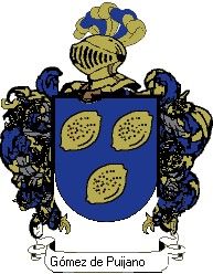 Escudo del apellido Gómez de puijano