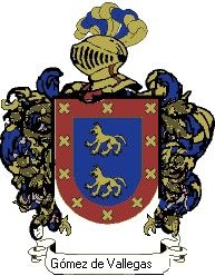 Escudo del apellido Gómez de vallegas