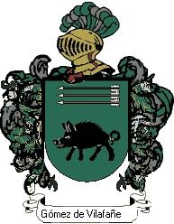 Escudo del apellido Gómez de vilafañe