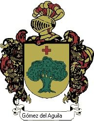 Escudo del apellido Gómez del aguila
