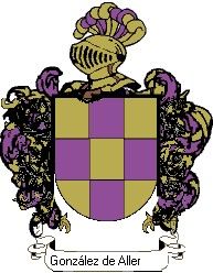 Escudo del apellido González de aller