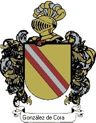 Escudo del apellido González de cora