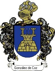 Escudo del apellido González de coz