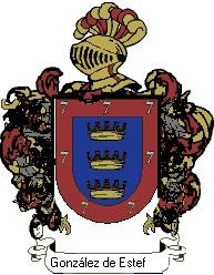 Escudo del apellido González de estefani