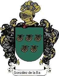 Escudo del apellido González de la barrera