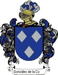Escudo del apellido González de la concha