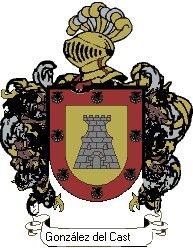 Escudo del apellido González del castillo