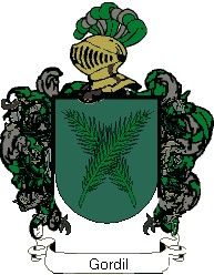Escudo del apellido Gordil