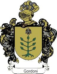 Escudo del apellido Gordoni