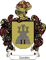 Escudo del apellido Gordún