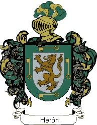 Escudo del apellido Herón