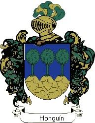 Escudo del apellido Honguín
