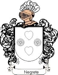 Escudo del apellido Negrete