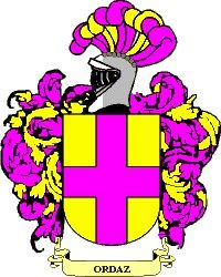 Escudo del apellido Ordaz