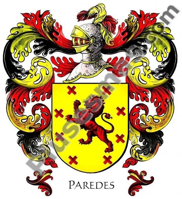 Escudo del apellido Paredes