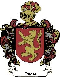 Escudo del apellido Peces