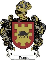 Escudo del apellido Porquet