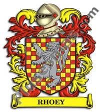 Escudo del apellido Rhoey