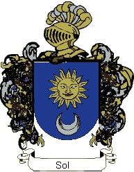 Escudo del apellido Sol
