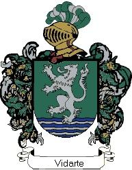 Escudo del apellido Vidarte